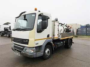 REF 11 - 2007 DAF 7.5 ton Stainless steel Jet Vac for sale